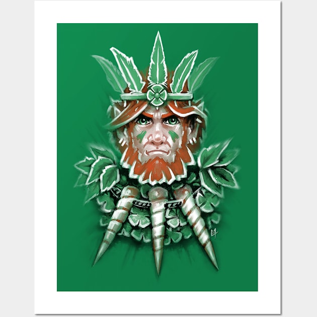 Wild Leprechaun Wall Art by c0y0te7